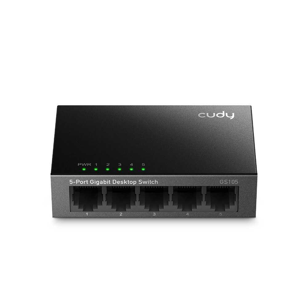 cudy GS105 5埠 散熱絕佳金屬外殼 Gigabit桌上型網路交換器 集線器 HUB 配置機箱最佳選擇-細節圖2