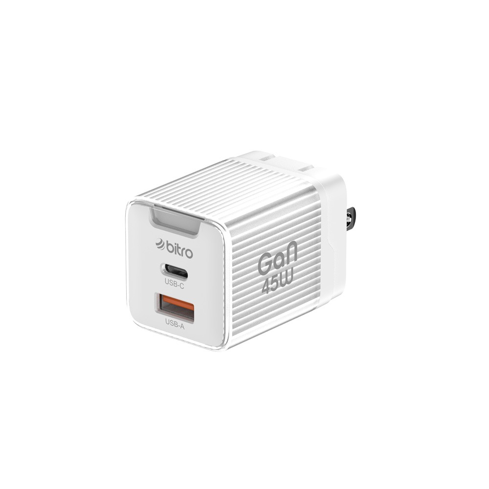 bitro GaN 45W雙孔TYPE C+USB A GaN氮化鎵快充頭 充電頭 最新版晶片 PD-規格圖7