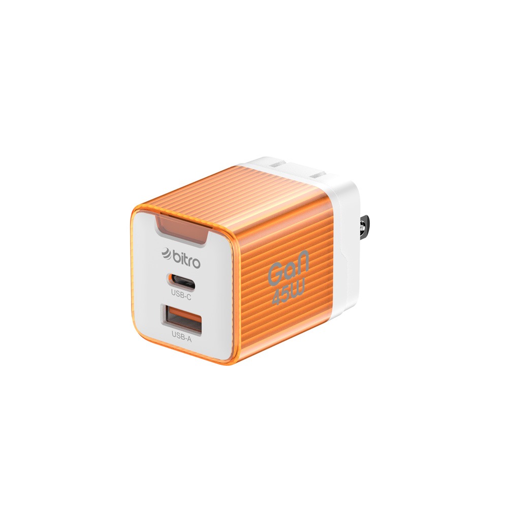 bitro GaN 45W雙孔TYPE C+USB A GaN氮化鎵快充頭 充電頭 最新版晶片 PD-規格圖7