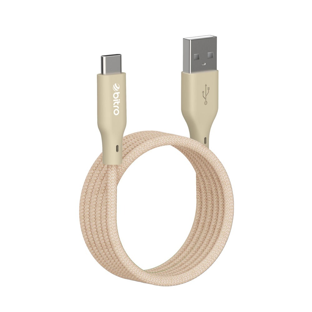 bitro USB-A To Type-C 編織充電線 2M 適用安卓蘋果手機 行動電源 台灣製造-細節圖7