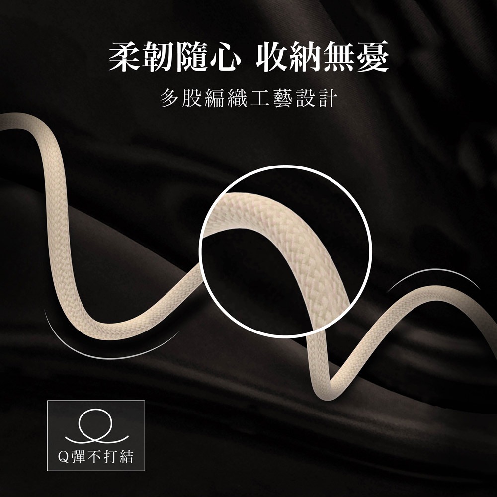 bitro USB A To Lightning PD編織充電線 120CM 3A 適用iPhone14 台灣製造-細節圖3