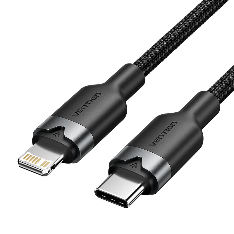 VENTION 威迅 Type C to Lightning 編織快充數據線 USB 2.027W 1M 2M-規格圖11