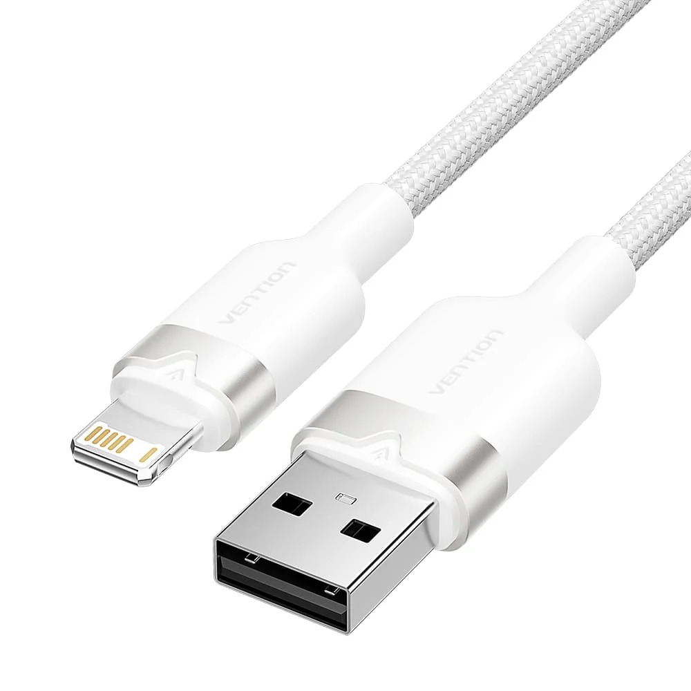 VENTION 威迅 USB-A to Lightning 編織快充數據線 USB 2.0 2.4A 1M 2M-細節圖11