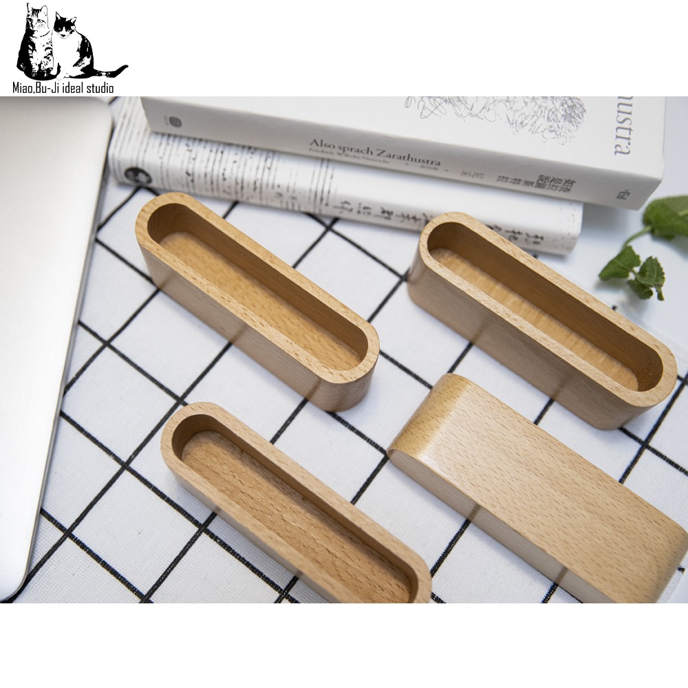 喵布擠｜台灣現貨 天然實木名片座 日式名片座 木質名片座 商務名片收納架 名片架-細節圖8