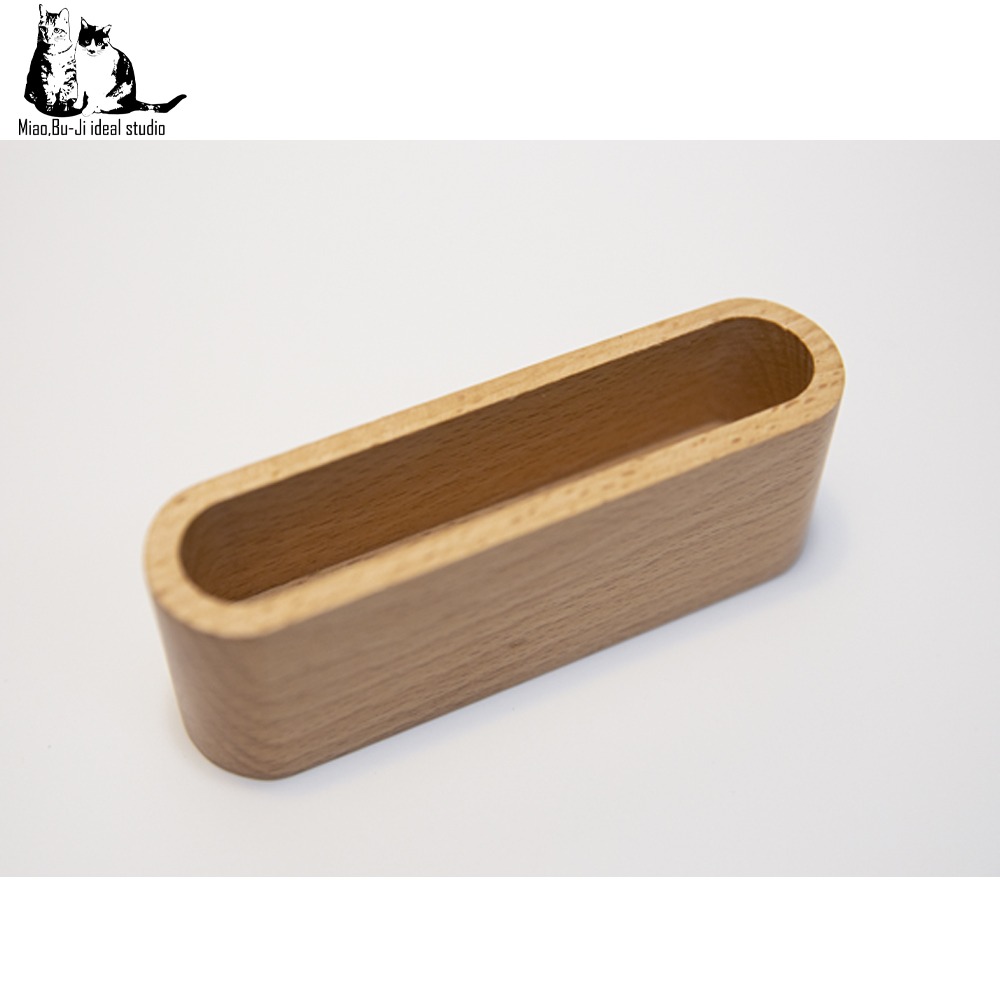 喵布擠｜台灣現貨 天然實木名片座 日式名片座 木質名片座 商務名片收納架 名片架-細節圖10