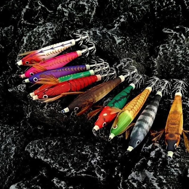 夜光透抽挫水平蝦7.3/10公分十只套裝組附收納袋-細節圖3