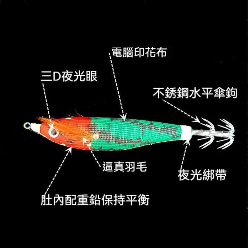 夜光透抽挫水平蝦7.3/10公分十只套裝組附收納袋-細節圖4