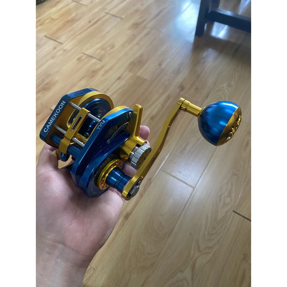 Camekoon齒輪比6.3:1 海水船釣鐵板帶線規30~35k大拉力鼓捲 NS150/NS200/NS300(全銀)-規格圖8