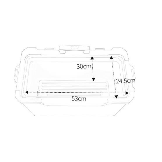 36公升250公斤承重48小時保冰平蓋帶輪帶拉杆釣箱-細節圖8
