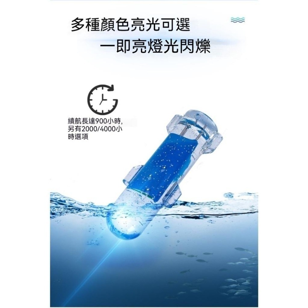 抗摔耐壓500米長時效900小時水觸發誘魚燈(適用:船釣、延繩釣)-細節圖9