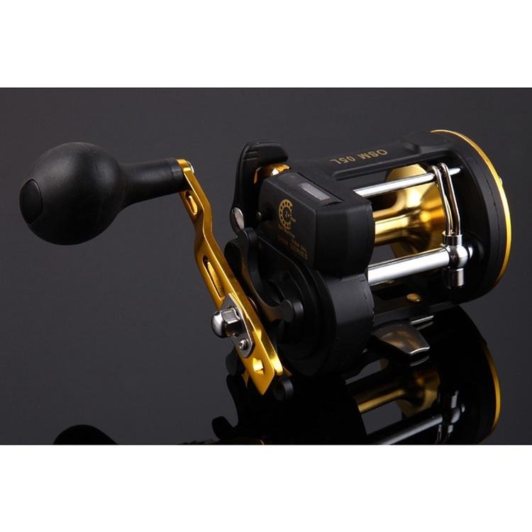 Lizard OSM050L 10kg 大拉力 齒輪比 6: 1 帶計數器釣魚鼓捲(右手版)-細節圖3