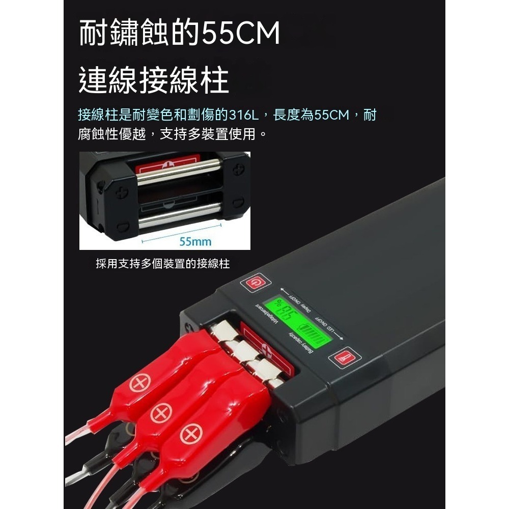 2026 新款高容量電動捲線器海釣鋰電池(14.8V/20A ; 12V/25A)-細節圖5