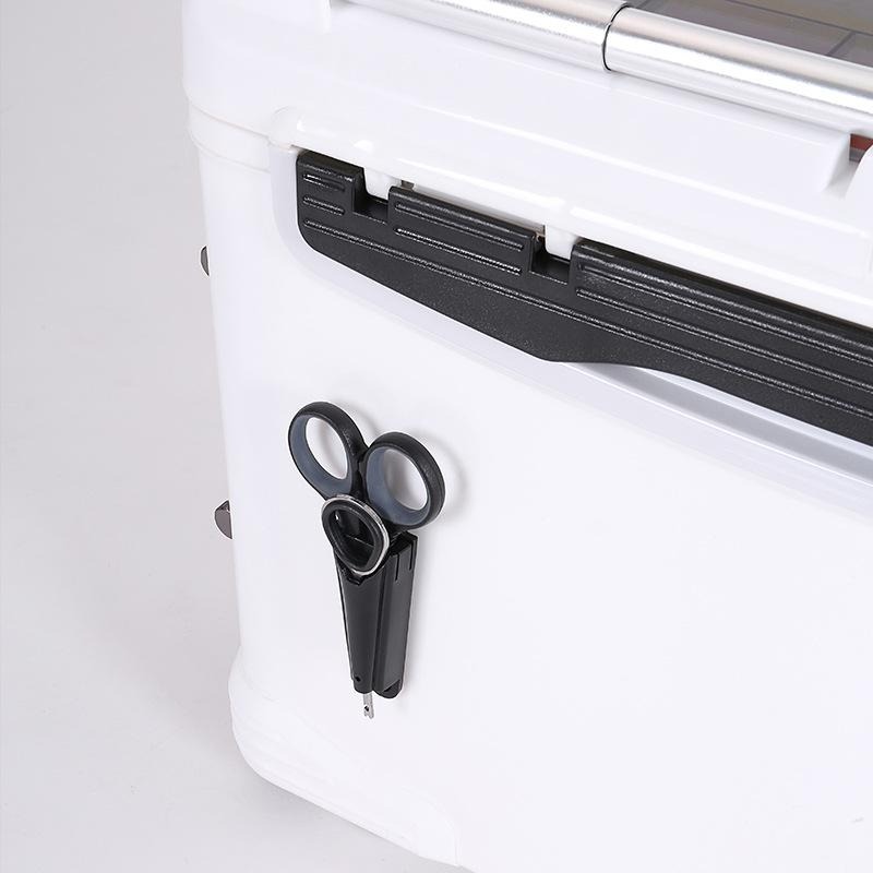 釣箱配件 - 三合一釣魚剪刀/脫鉤器/固定座(紅/藍/黑)-細節圖2