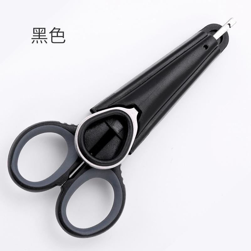 釣箱配件 - 三合一釣魚剪刀/脫鉤器/固定座(紅/藍/黑)-細節圖6