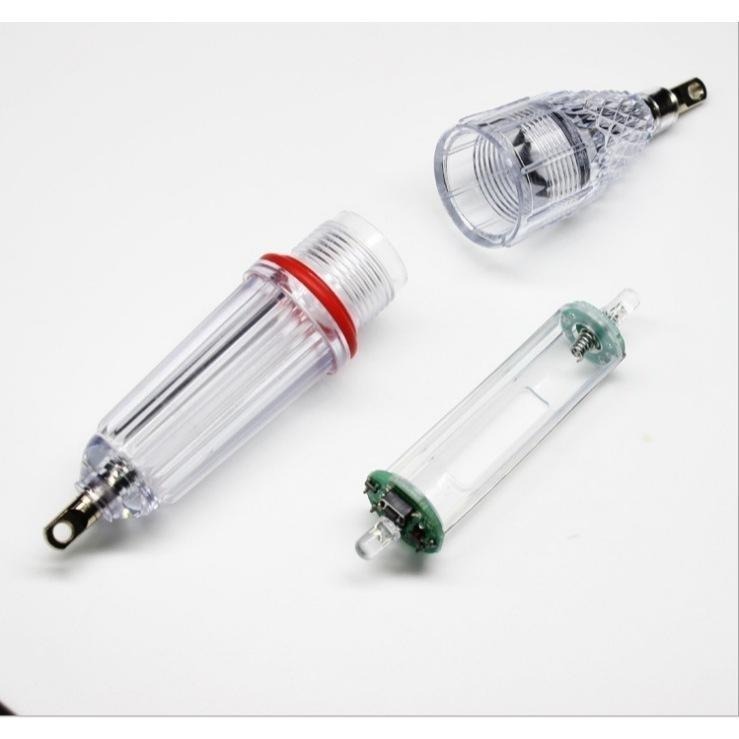 14公分多模式開關切換三號電池雙頭亮誘魚水燈(紅藍白綠彩黃共6色)-細節圖7