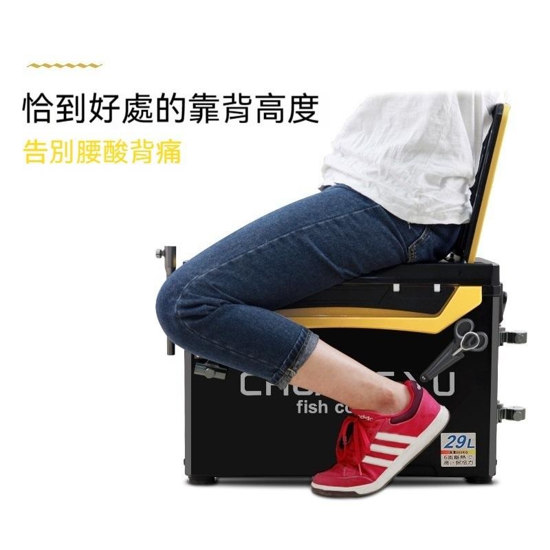 CY2900 高坐姿直角釣箱多功能靠背款平蓋競技款四腳升降-細節圖6