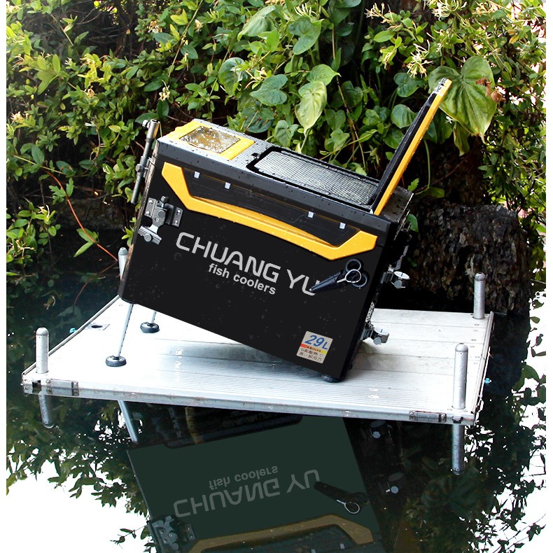 CY2900 高坐姿直角釣箱多功能靠背款平蓋競技款四腳升降-細節圖8