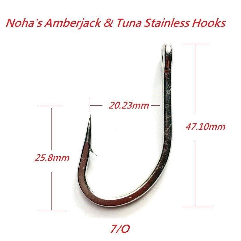 台灣不銹鋼挪威鉤 7/O~8/O 10鉤一袋 (船釣/飛機釣)-細節圖7