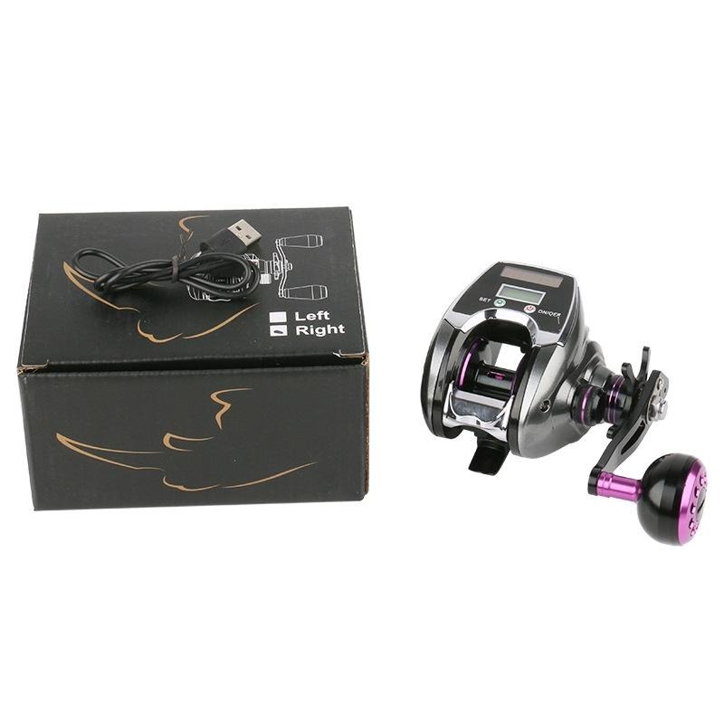 SOLAR-5000-太陽能/USB充電+數位計米顯示+8公斤大拉力+金屬握丸海釣中龜捲線器-細節圖4