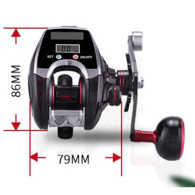 SOLAR-5000-太陽能/USB充電+數位計米顯示+8公斤大拉力+金屬握丸海釣中龜捲線器-細節圖7