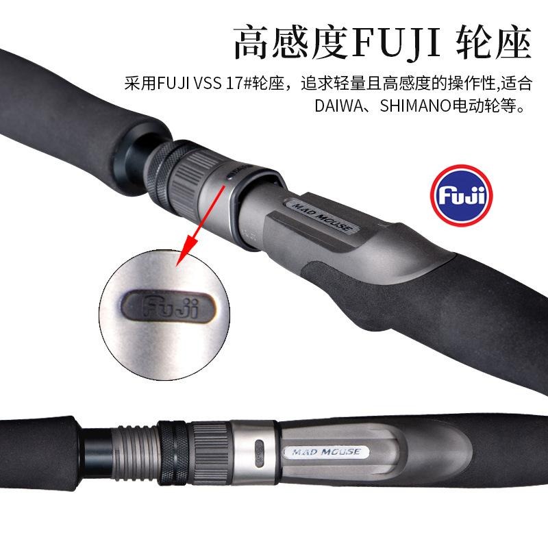 Madmouse全富士配件1.9米螺旋導珠電動鐵板竿 - 毒刺-細節圖3