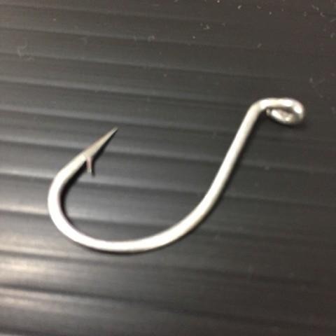 不鏽鋼白帶魚斜嘴直角管付鉤 200支 (多種號數 3/O 4/O 5/O 6/O)-細節圖3