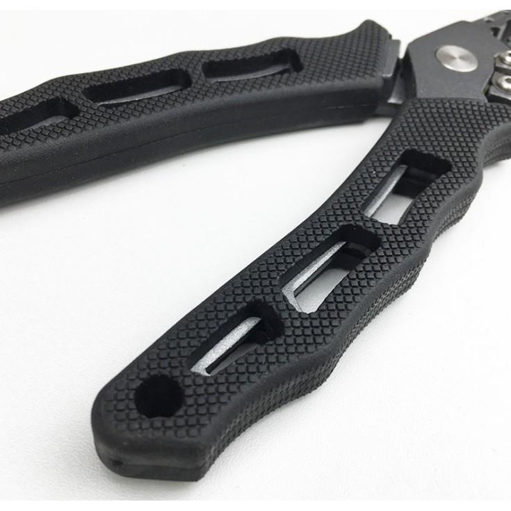 6.5寸铝合金控鱼钳侧剪高強度精鍛側嘴剪線多功能路亞鉗(含護套與失手繩)6.5寸铝合金控鱼钳侧剪-細節圖3