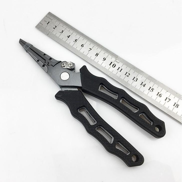 6.5寸铝合金控鱼钳侧剪高強度精鍛側嘴剪線多功能路亞鉗(含護套與失手繩)6.5寸铝合金控鱼钳侧剪-細節圖4