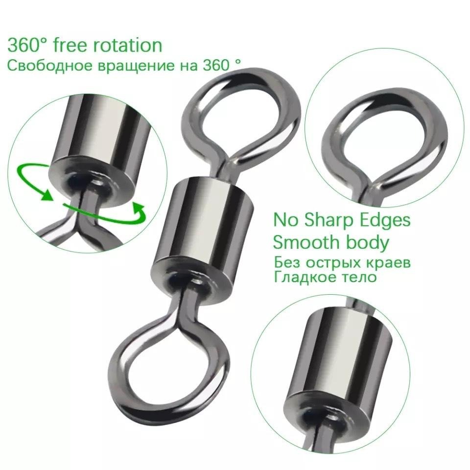 釣魚美式轉環(100-200顆/包) 2/O,1/O-細節圖5