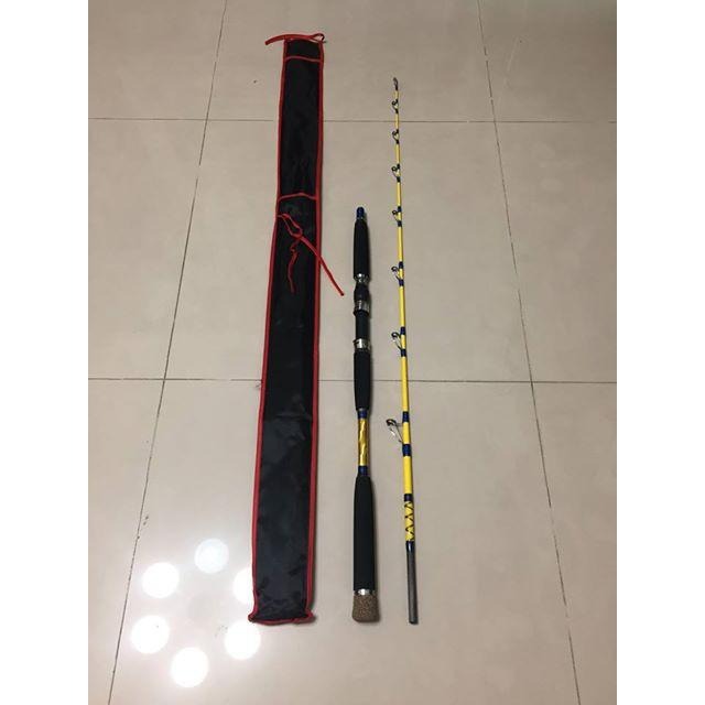 貨到付款免運費 Q彈實心玻璃纖維 1.7米/1.95米船釣鐵板竿(全富士配件/韓國配件)-細節圖6