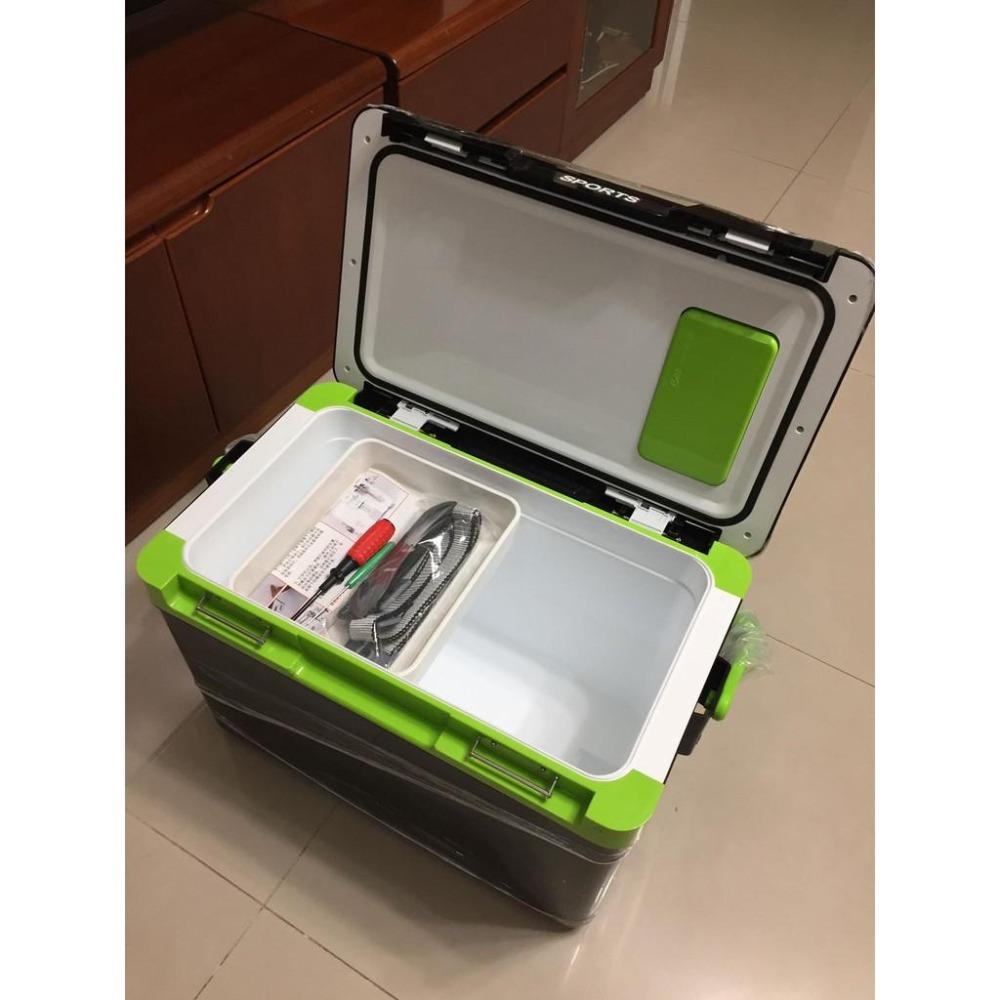 27公升雙開蓋露營釣魚行動冰箱內盒-細節圖2