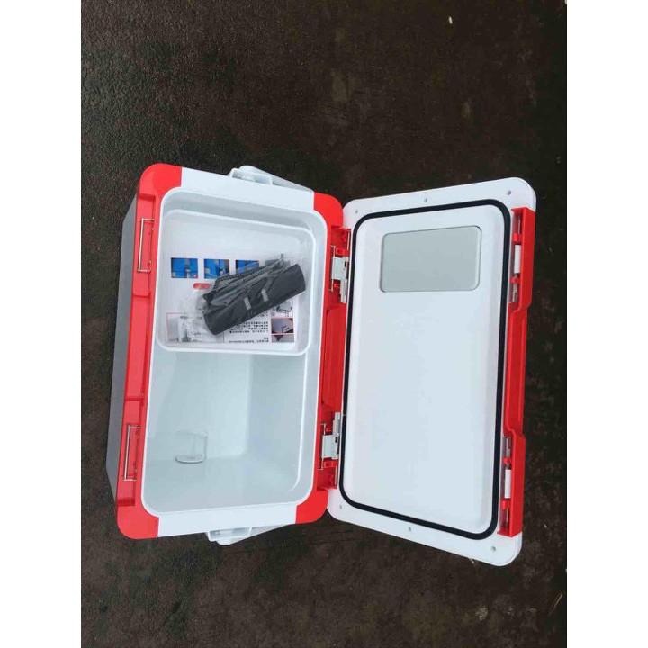 27公升雙開蓋露營釣魚行動冰箱內盒-細節圖3