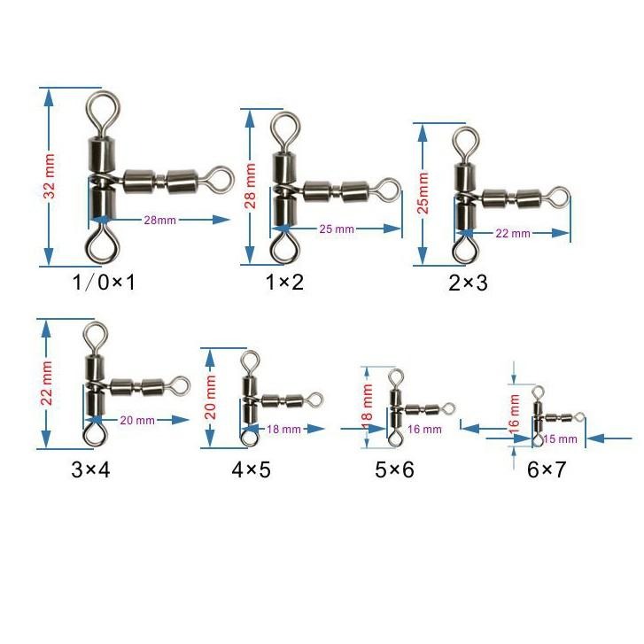 高速T型轉環 高速親子轉環(1/Ox1,1X2,2X3,3X4,4X5,5X6,6X7)-細節圖3