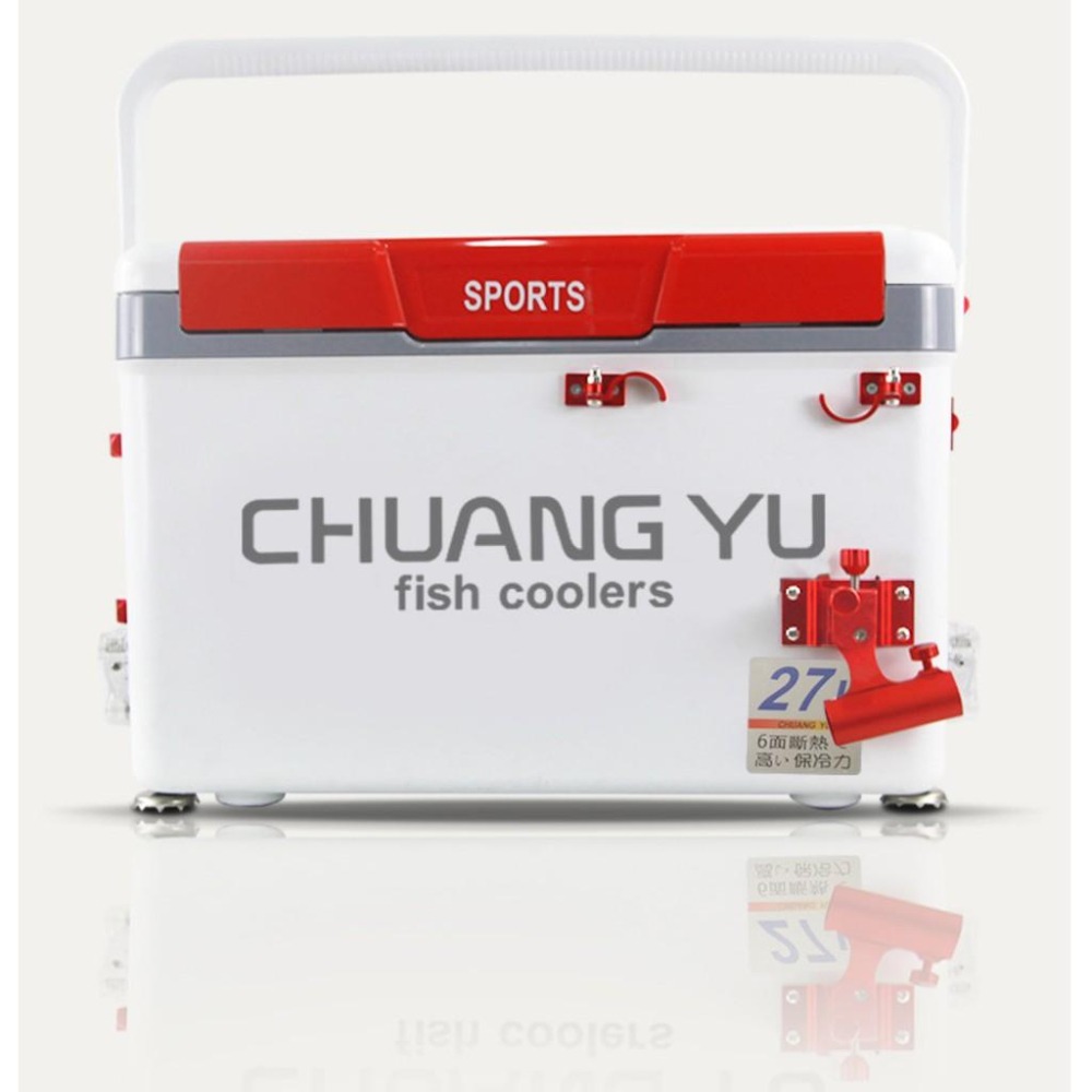CY2700-27公升天窗雙開蓋露營釣魚行動冰箱(保冰48H)-細節圖2