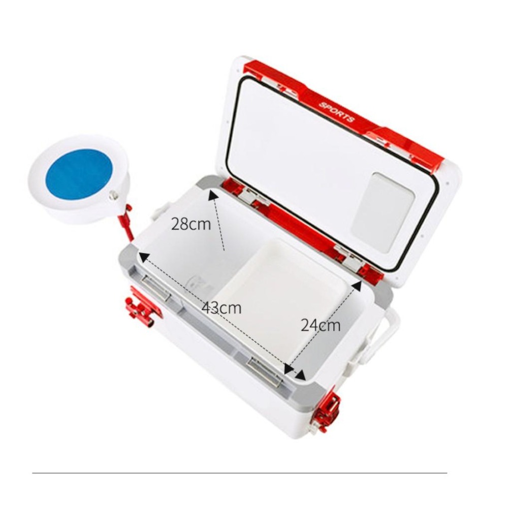 CY2700-27公升天窗雙開蓋露營釣魚行動冰箱(保冰48H)-細節圖7