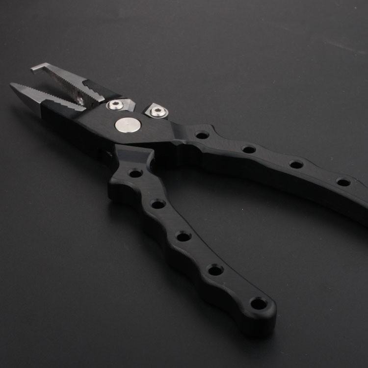 16.5cm/98g 高磅數/大號數鋁合金釣魚粗齒路亞鉗-細節圖3