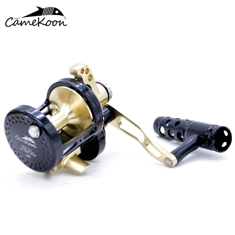 CAMEKOON TC 拉力30kg 高速比6.1:1 全金屬9+2軸深海船釣鐵板重磅鼓式捲線器-規格圖10