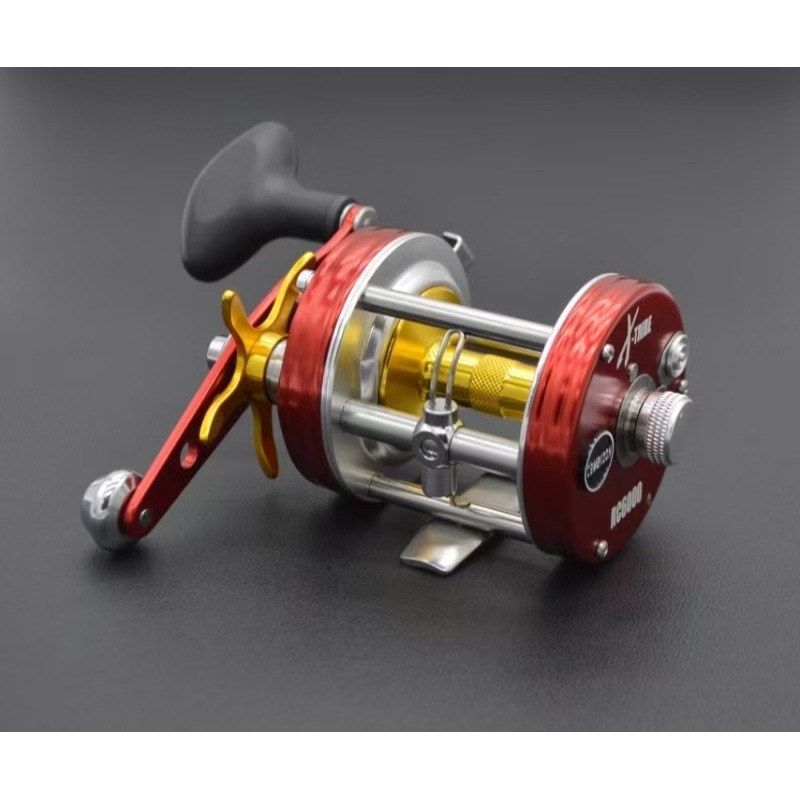 Camekoon RC5000/6000 左右手單臂同步線規拉力8kg 全金屬股捲(紅色/槍灰/鈦金)-規格圖3