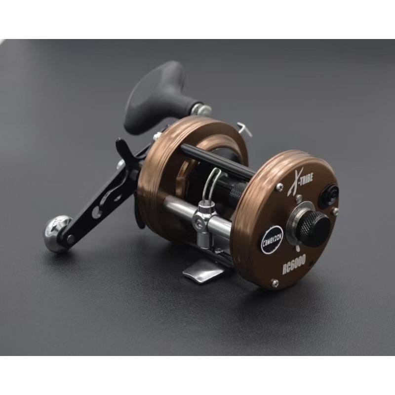 Camekoon RC5000/6000 左右手單臂同步線規拉力8kg 全金屬股捲(紅色/槍灰/鈦金)-規格圖3