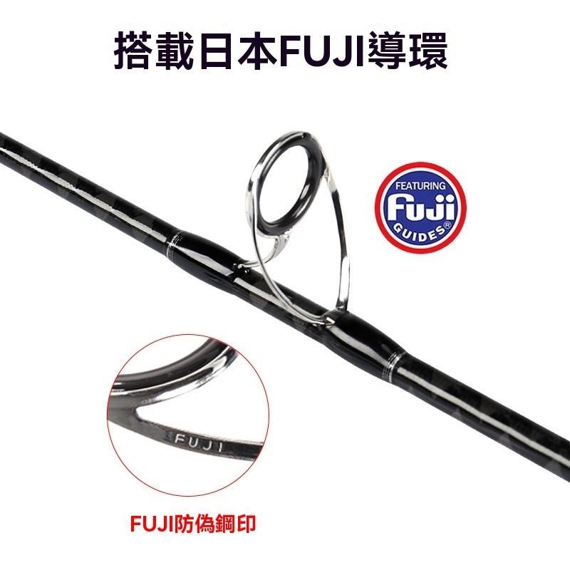 MADMOUSE全fuji件1.8米直/槍柄快抽鐵板竿拖釣竿船杆通體交叉碳帶-細節圖3