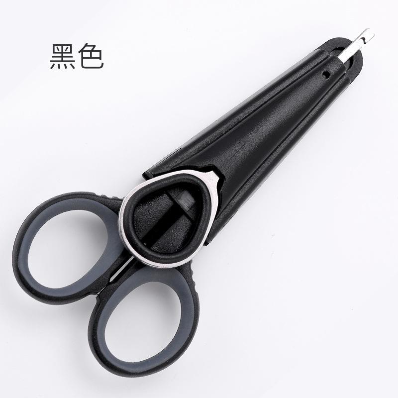 釣箱配件 - 三合一釣魚剪刀/脫鉤器/固定座(紅/藍/黑)-細節圖6
