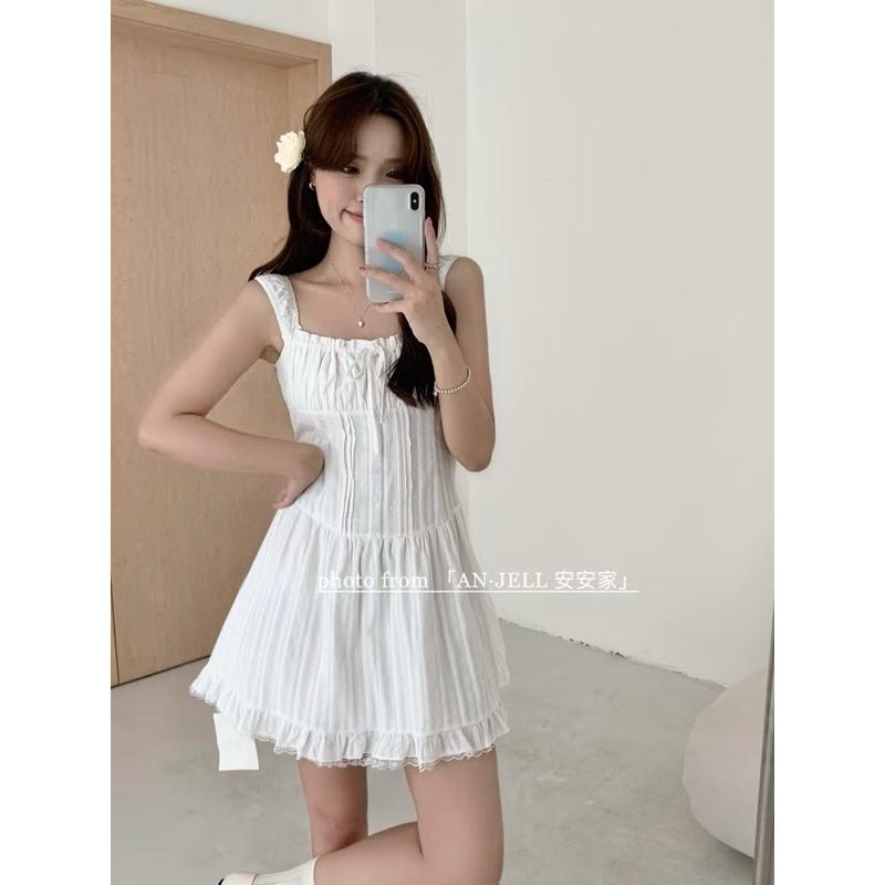 𝐑𝐈𝐂𝐇｜實拍*現貨☼美美的夏日蕾絲吊帶洋裝-細節圖2