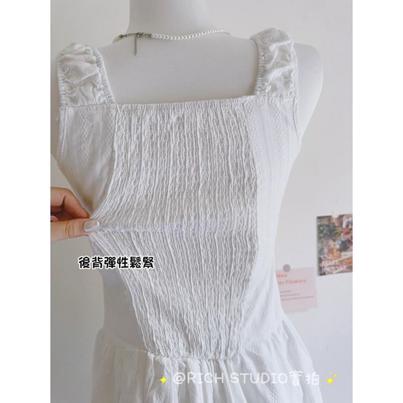 𝐑𝐈𝐂𝐇｜實拍*現貨☼美美的夏日蕾絲吊帶洋裝-細節圖6
