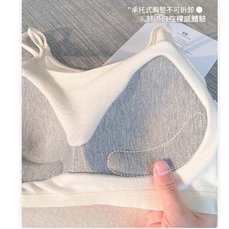 𝐑𝐈𝐂𝐇｜秋冬內磨毛吊帶內搭一體式加厚胸墊打底上衣🫶🏻現貨+預購-細節圖7