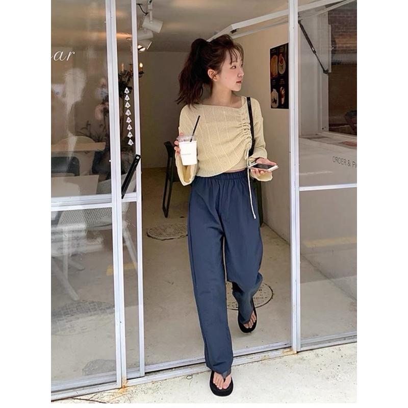 𝐑𝐈𝐂𝐇｜韓版抽繩設計感兩件式上衣☁️現貨-細節圖2