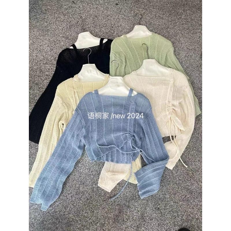 𝐑𝐈𝐂𝐇｜韓版抽繩設計感兩件式上衣☁️現貨-細節圖6