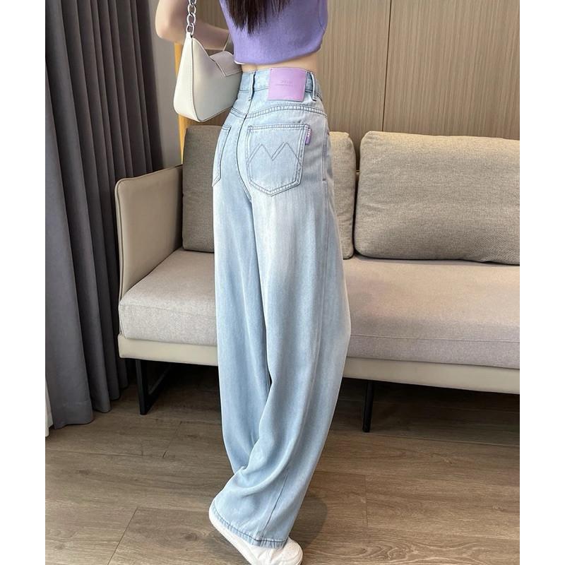 𝐑𝐈𝐂𝐇｜超推!!塞萊爾天絲高腰薄款垂感冰絲闊腿褲🫧現貨+預購-細節圖2