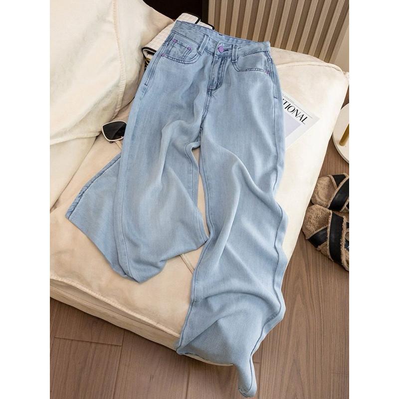 𝐑𝐈𝐂𝐇｜超推!!塞萊爾天絲高腰薄款垂感冰絲闊腿褲🫧現貨+預購-細節圖4