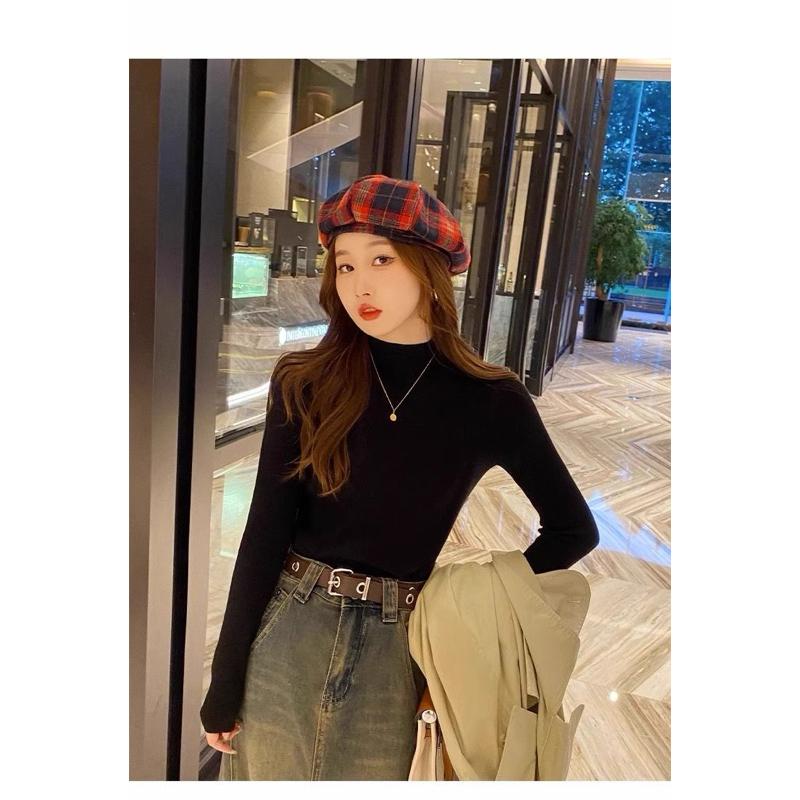 𝐑𝐈𝐂𝐇｜現貨♡小立領親膚包芯紗內搭打底上衣-細節圖2