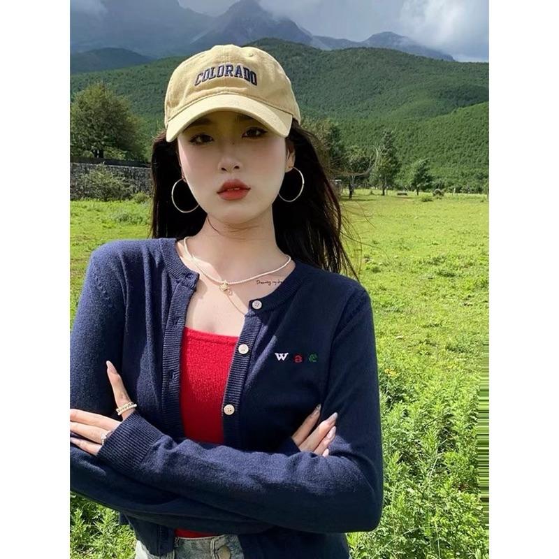 𝐑𝐈𝐂𝐇｜🍂刺繡針織罩衫上衣百搭薄外套☁️預購-細節圖3